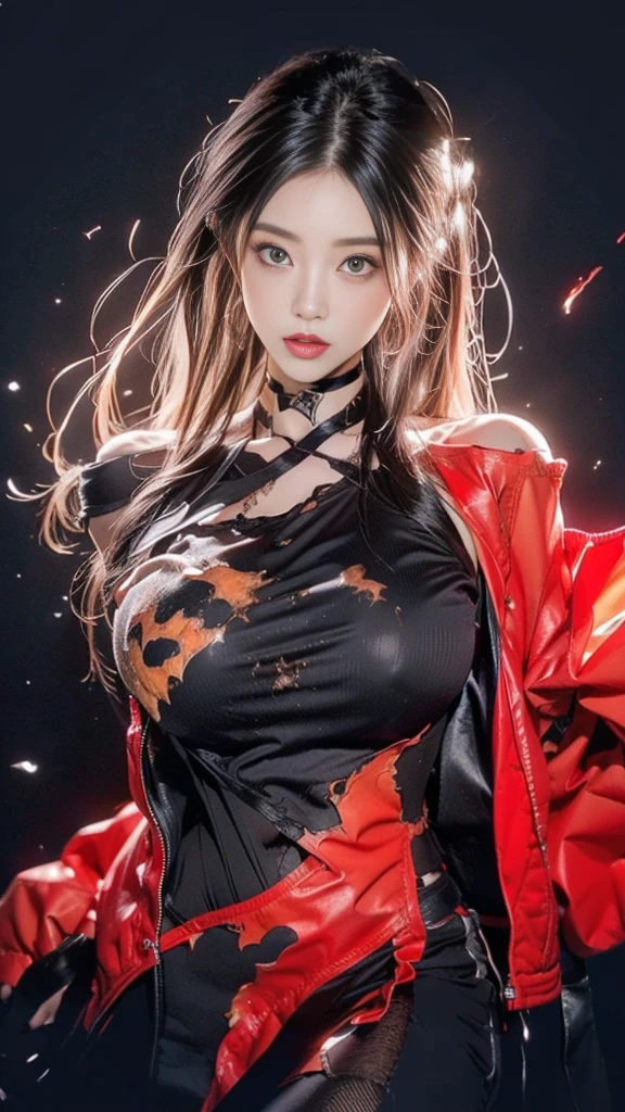masterpiece, (best quality, ultra-detailed:1.4), (ultra high res:1.4), (sharp focus:1.3), (insanely detailed:1.3), masterpiece, best quality, 1girl, solo, (body painting:1.4), street wall background, looking at viewer, (F-cup sagging breasts), photography lighting, Model, fair skin, painting on fair skin, Large area body painting, Flame costume themed body painting, ((breasts painted:1.4)),