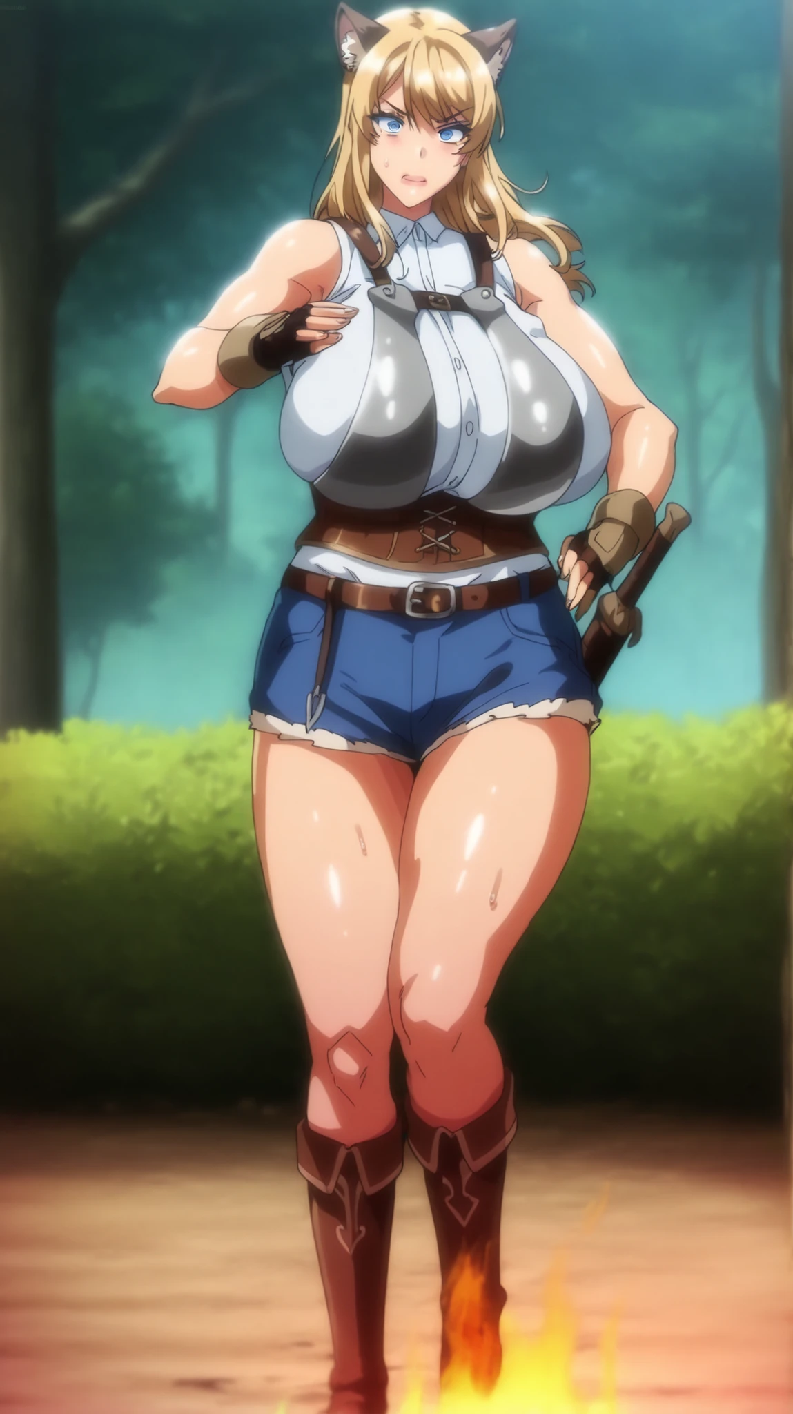 helga, dark-skinned female, short hair, silver hair,, horns, red eyes, shorts, huge breasts, no wings, muscular female, thick thighs, thick arms, tomboy,full body tatto,, no tail,fertility tatto, breeding tatto,smug, holding axe, reflection light, blending, bloom, god rays, ray tracing, Fujicolor, drop shadow, Gothic art, anime, Ghibli-like colours, anime style, UHD, retina, masterpiece, ccurate, anatomically correct, textured skin, super detail, high details, high quality, award winning, best quality, highres, 1080P, HD, 4K, 8k, 16k,refsheet, pullover, pantashion
#Clothing
Trigger Words:
edgPO
wearing edgPO pullover
sweater
