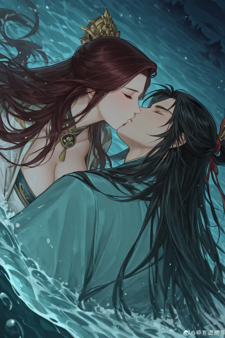 《Pauline lamp》Jiro God and the Three Kingdoms of the West Sea,Kissing in the sea。