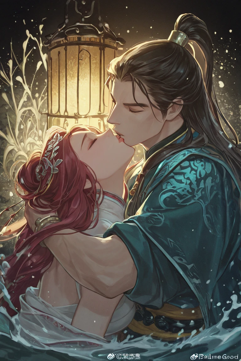 《Pauline lamp》Jiro God and the Three Kingdoms of the West Sea,Kissing in the sea。