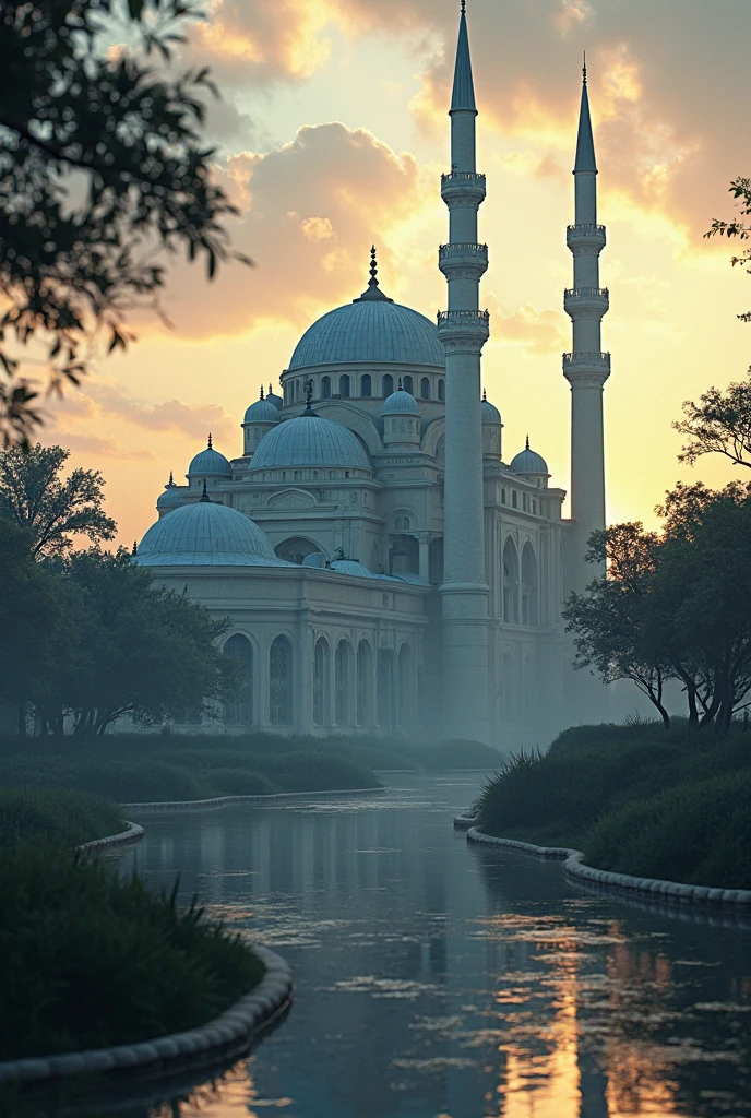Finally the water entered the mosque but there were no people