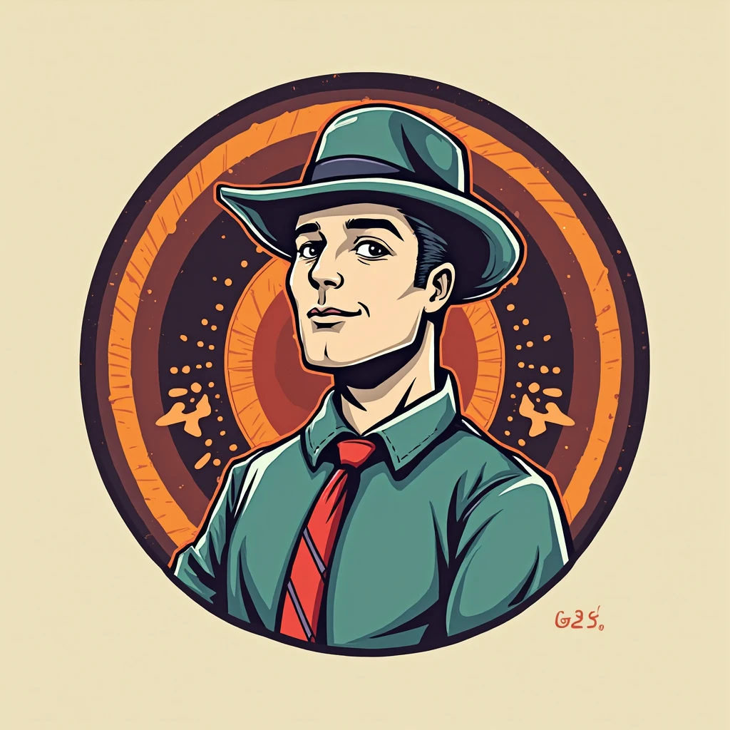 Illustration of a character with a face identical to freddy krueger, T-shirt design, in bold outline style, jagged edges, light shading, best quality, 4k, 8k, top-notch image quality, maximum four colors, high resolution, detailed, angular, modern, striking composition, elegant lines, contrast lighting, cool color palette, precise details, creative design, highly stylized, attention-grabbing concept, artistic vision, Unique Pattern, abstract elements, geometric shapes, playful interpretation, sophisticated aesthetics, sharp lines, dynamic movement, expressive strokes, fluid shapes, textured background, attractive typography, artistic flair