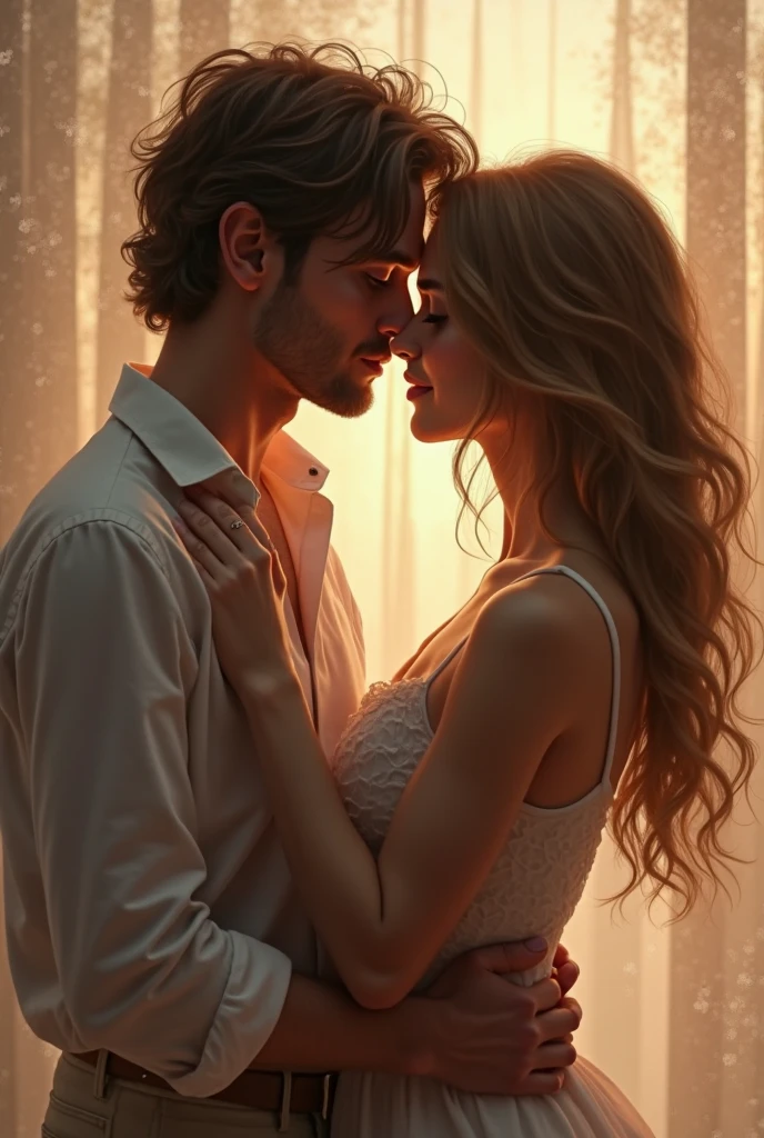 Une jeune femme et un jeune homme qui font l'amour