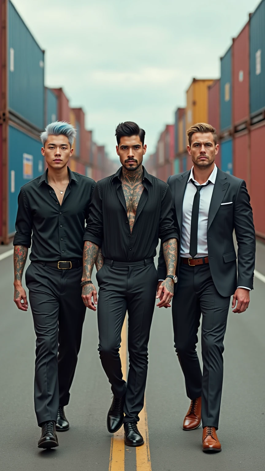 yakuza　suits　1 male　tattooed　Strong surface
