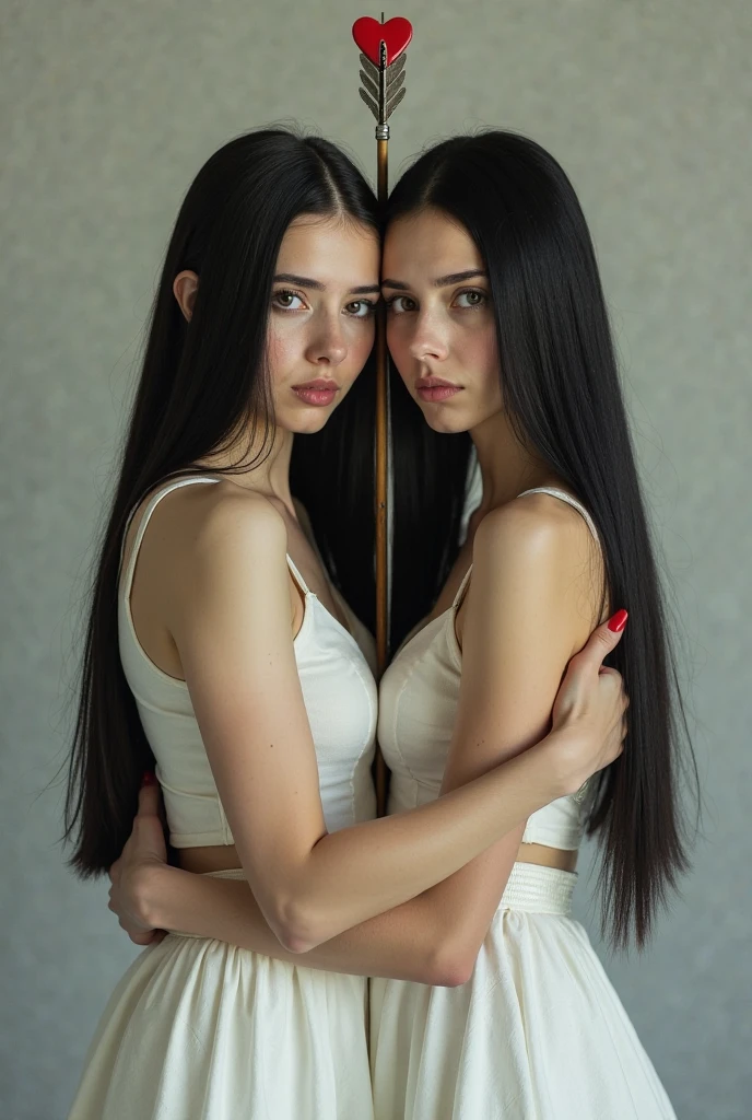 A fifteen year old gothic girl standing ?????, crying and embarrassed with a lot of semen on her body