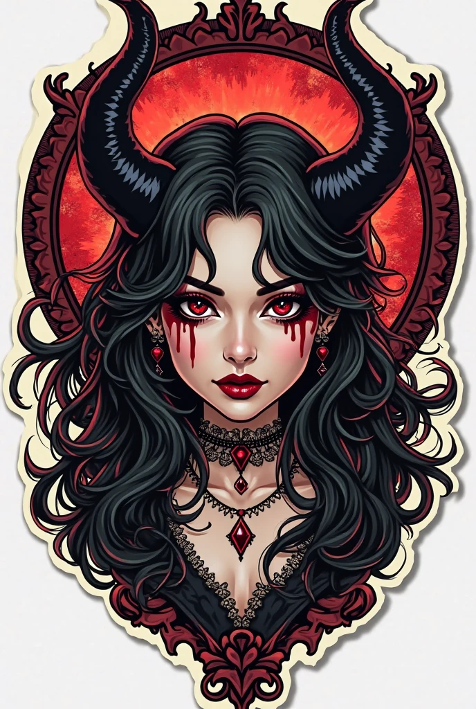 2d,devil horn,garnet,Character