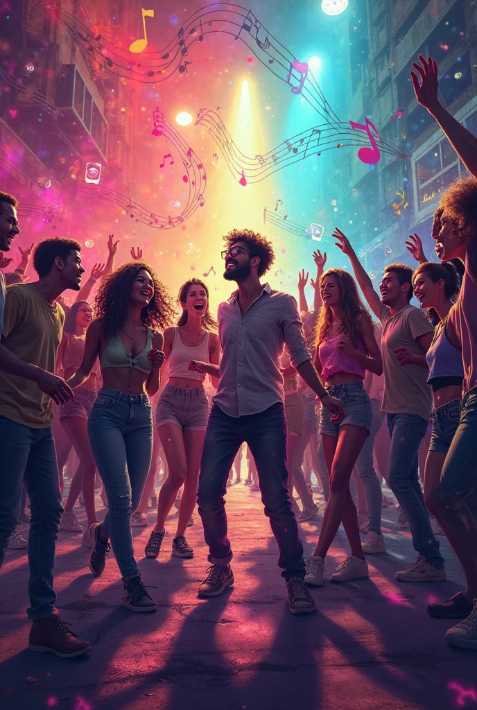 Unique and decent poster for university dance club named rhythm rhapsody