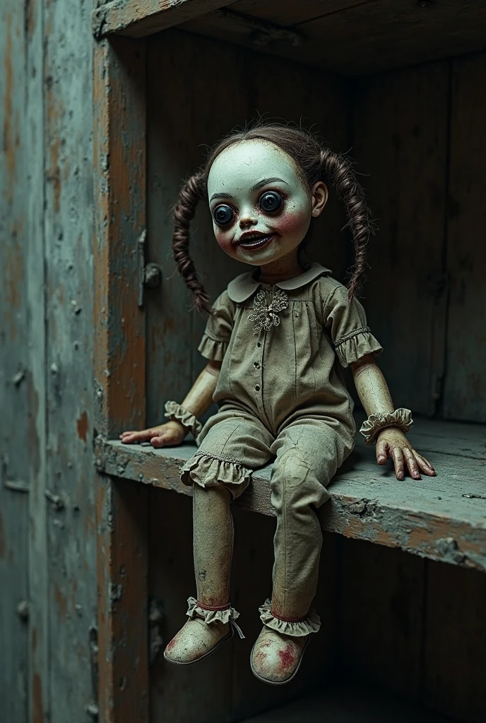 masterpiece, best quality, 1 girl, lilsis, dirty, blood, muddy dress, black hair, dress, horror \(theme\), alone, yellow eyes, dark, yellow sclera, glowing eyes, sinister, haunted house background, explicit notice
(barefoot, looking at viewer, sitting, feet in focus, soles, toes, in bed, happy), nsfw,twintails