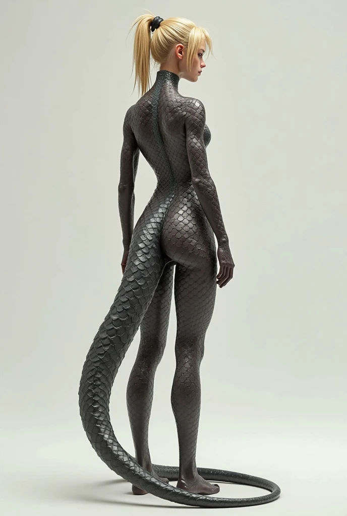 A strange and bizarre No arm and no leg disgusting being black with plastic texture with horns on a white background 3d
