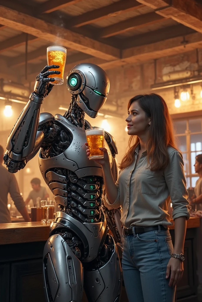 robots in a bar playing jazz