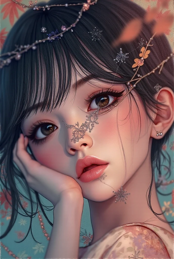 Full body like,fully tattooed,,Kimono,kyoto,High class prostitute lying down,Wandering girl,Rubbing your,grabbing on breasts,Hairstyle random drawing,hair color random,Full body,,orientalism,buzzed、fractal light、,1 female,,japanese kimono,,Underwear,,Tattoo on the Japan,,lots of black tattoos,,,Glossy makeup,,Sweaty skin,,very wet hair,,drawing faithfully,,detail up,,Big eyes,,Colored inner hair,,high_Definition,,Best Quality,,Shiny skin,,Seductive smile,,upward-eyed,,,large earring,Best Quality,,4K_quality,,high_Definition,,Dramatic Lighting,,cinematic quality,,detail up,,Intricate details:1.2,,超A high resolution,,