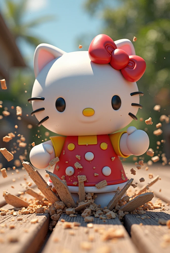 cartoon style, Hello Kitty and Seagull eat Fries together, anime screenshot, source_anime, dramatic composition, cinematic dynamic action scene, vibrant colors, cinematic lighting, dramatic lighting, best quality, masterpiece, very aesthetic, perfect composition, intricate details, ultra-detailed