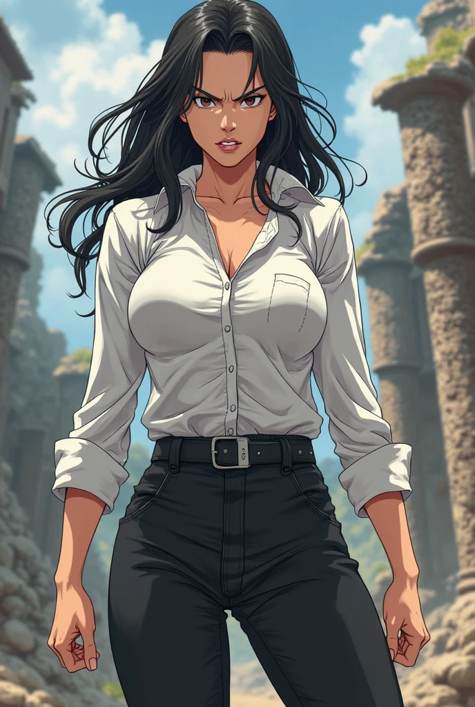 style ::2.0 comix illustration style,tatoon style , comic book style ,ashley alexiss argentina  ,beautiful woman with long  hair ultra detailed, (beautiful and clear background:1.2),, fantastic paintings ,graffit style,  flowers, olhos altamente detalhados , a white t-shirt or dressed in a jaeans jacket and white blouse underneath, with both fists in a fighting position, and bracelets, fighting against an enemy, with long black hair , stained glass colored, tongue slightly out, vibrant, alphonse mucha style, fantastic paintings by joe madureira  ,high quality, --ar 3:4 --upbeta --test --creative --upbeta --upbeta --upbeta --upbeta, masterpiece, best quality, high quality, extremely detailed cg unity 8k wallpaper, scenery, award winning photography, hdr, extremely detailed, trending on artstation, trending on cgsociety, intricate, high detail, art by midjourney  style::STYLE JKenneth Rocafort   ::2.9 (masterpiece:1.2, best quality), (finely detailed beautiful eyes: 1.2), ((1girl Kelly Brook very beautiful woman  BIG BREAST )), ((solo)), (red eyes:1.4), (finely detailed eyes and detailed face:1.3),), (with jeans and a white t-shirt or dress:1.3), (beautiful and clear background:1.2), (extremely detailed CG, ultra-detailed, best shadow:1.1), ((depth of field)), ((watercolor)), large breasts, bare shoulders, flowers and petals, beautiful concept illustration , (white background:0.5), (illustration :1.1), (extremely fine and beautiful:1.1), (perfect details:1.1)