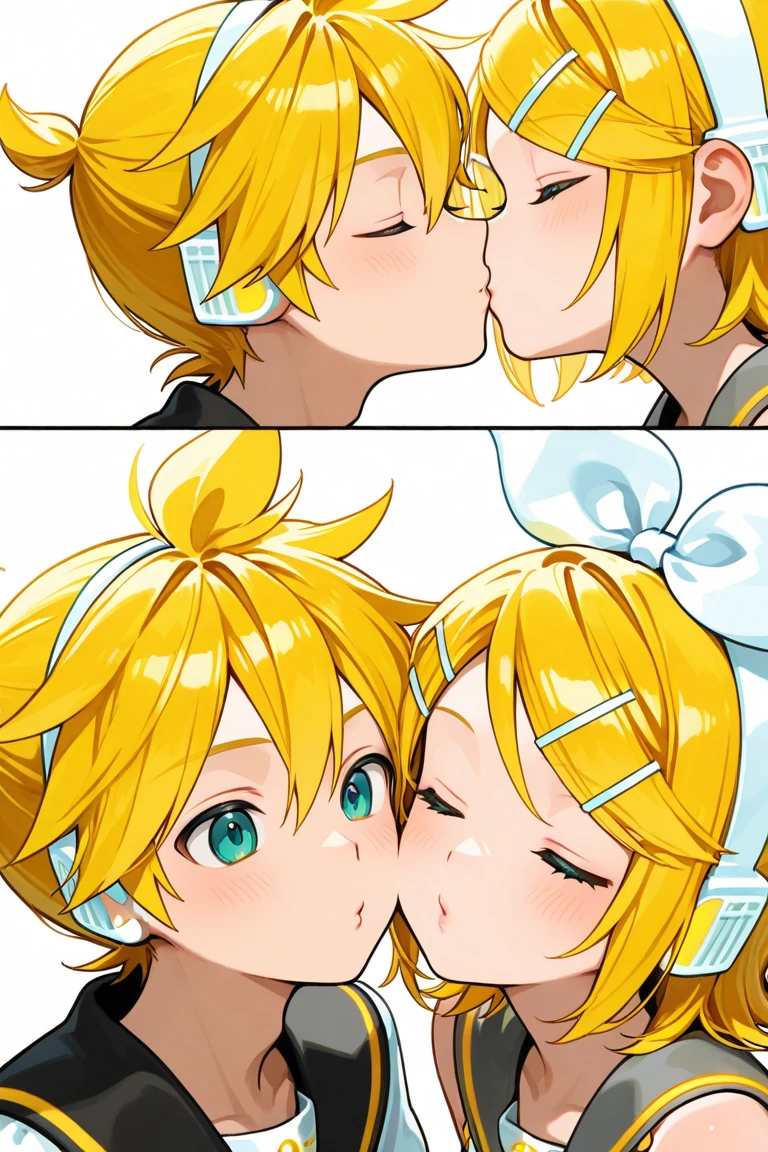 Hatsune Miku、Kagamine Len、kiss