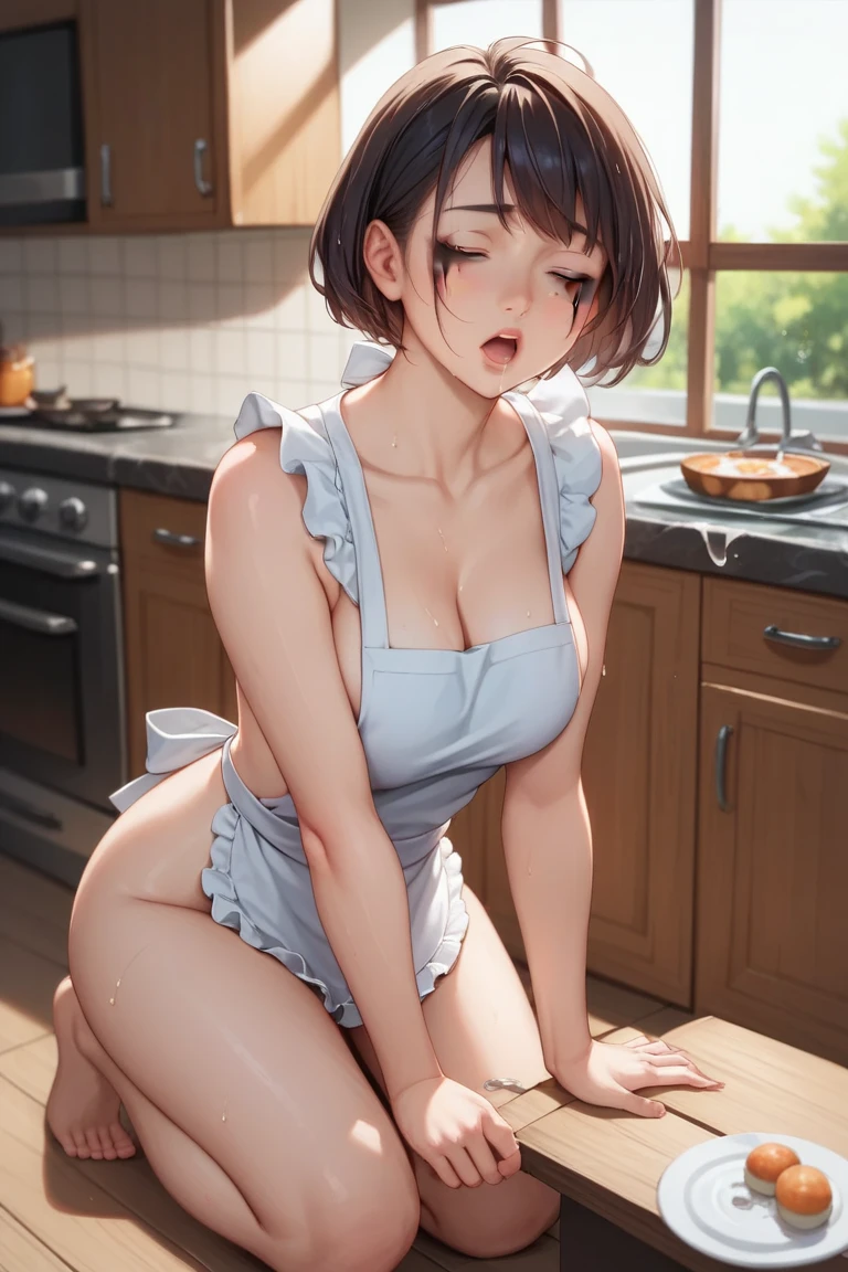 (masterpiece, highest quality, High resolution, 8k, 3D digital, High quality anime, sensual illustrations, Detailed and realistic), ((Nausicaa is completely naked)), Nausicaa takes off her clothes to show her large breasts and pussy, Completely naked, Sexy provocative pose, Strong sexual desire, Spread her legs, She opens her legs to show off her pussy, Lying on back on the floor, on all fours, Masturbate, very cute, very naughty, Very kind, The best beautiful girl, adorable gaze, Disorderly sex play, (Very baby Face), blush, Detailed and realistic round eyes, Cute JK, ((Very cute ecstasy face, Tongue out, Drooling, Cross-eyed, Crying)), (alone), Light reddish brown hair, short hair, Red Gem Earrings, (Looking at the audience), Beautiful pointed breasts, Beautiful ass, delicate, Dripping semen, Pointed Chest, Pointed nipples, Lovely butt open, Splashing Love Juice, JK uniform, Butterfly Ribbon tie, See-through underwear, Micro bikini, Perfect beauty, the body is slim, (Perfect and detailed anatomy, Beautiful and elaborate face&eye:1.5, Shiny skin, Perfect balance), on Downtown, Street sex, Shake and fuck, Twist her hips violently, Nausicaa feels very good and has been ecstacy face, Nausicaa enjoy sex play with a lots of semen, Aphrodisiac, Nausicaa become sex slave, Obedient girl, (I want to see Nausicaa's lewd sex play) ,very adorable Nausicaa.