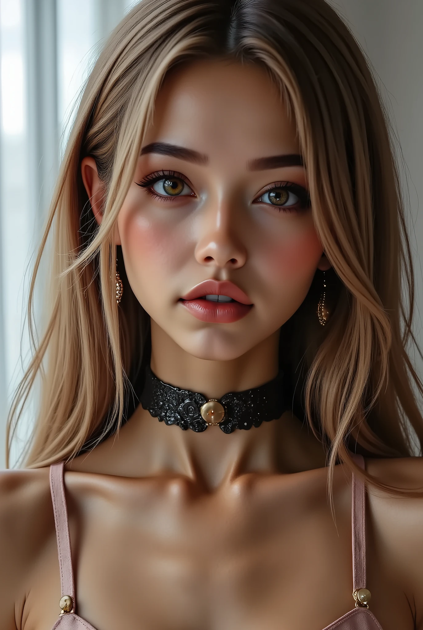 {((Genuine, rating_safe:2.0)) {The bride shows off her outfit inspired by the gift of the goddess of debauchery and lust}}. (masterpiece,best quality:1.4),(score_9, score_8_up, score_7_up, score_6_up, score_5_up, score_4_up),(16k,raw photo,photo realistic:1.2),("Priority is anatomical accuracy and material texture") rubber black log (uniform elongated cylinder shape) medical massage roller, improving the comfort of proper breathing" Pose: - "Hanging your head off the back of the bed" Saliva drips from her chin,Streams of thick withe cum poring down here face and on here body and breasts, Lots os semen dripping down"] (front view,pov full body front shot),from above "