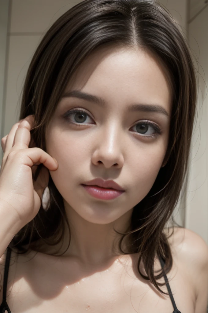 1 girl, solo, 24 years old, slender, small breasts, ( raw Photo), (Hyper-Realistic: 1.4) , Portrait, Professional,