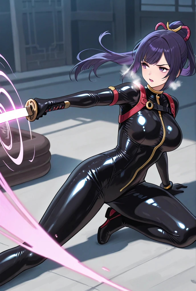 anime girl in a black wet suit sitting in a bucket of blood, about to consume you, berserk style, covered with tentacles, clean detailed anime art, fine details. anime. tentacles, wrapped in black tentacles, tensei shitara slime datta ken, covered in red slime, artoria pendragon, biomechanical oppai, thicc