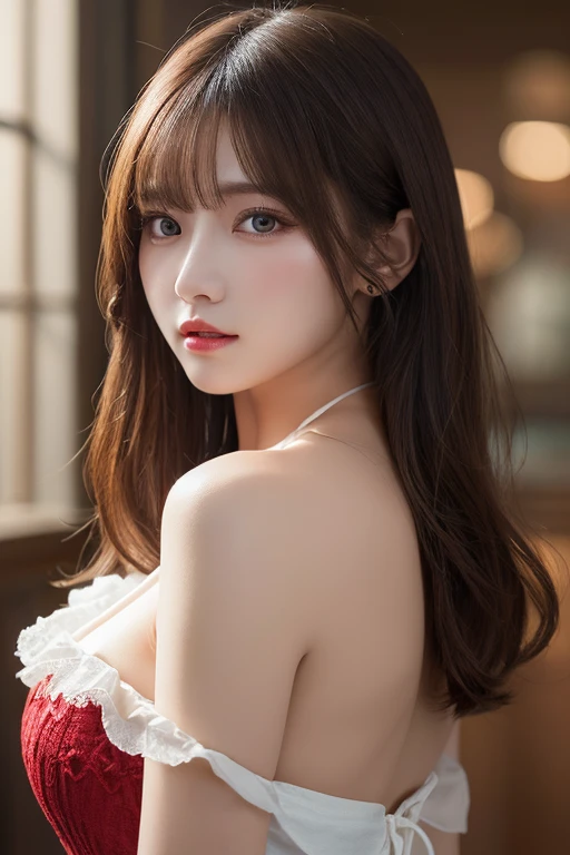 Beautiful city college girl, masterpiece, light makeup, red lips, silver hair, messy long hair, beautiful and elegant. Ultra-definition, masterpiece, realistic texture, perfect work, 16K, HD, night, cinematic lighting, exquisite features, blue eyes, Japanese idol, beautiful face, cute smile, brown hair, ponytail, beautiful hair, Glamorous, big breasts, huge breasts, huge breasts, erect nipples, greasy muscles, shiny skin, tanned skin, dark skin, big eyes, smooth skin, earrings, necklaces, tattoos, super sexy body, tanned big breasts, wet, thin knit dress, cleavage,