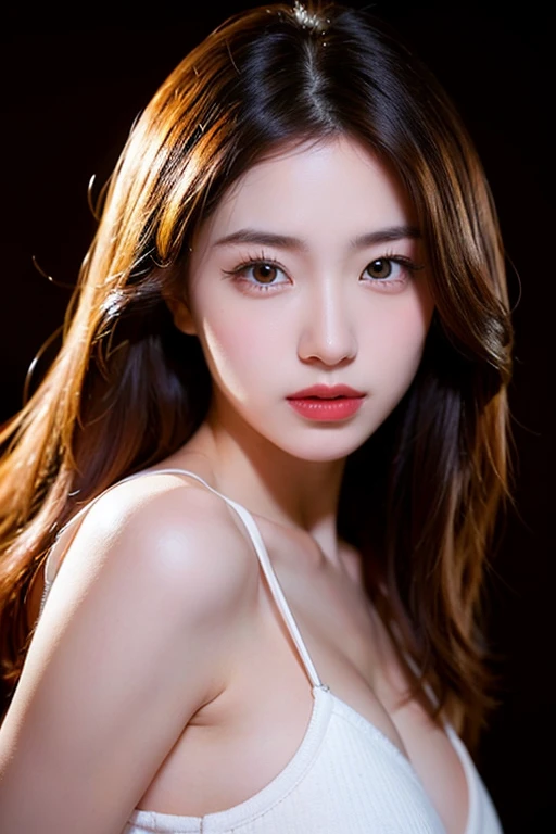 Generated in SFW, (1 girl:1.3), Cowboy Shot, Japanese, 17 year old supermodel, the body is slim, high school girl, (from before), (Highest quality:1.4), 32K resolution, (Realistic:1.5), (Ultra-realistic:1.5), High resolution UHD, (masterpiece:1.2)), (Improvement of quality:1.4), (Very beautiful facial details), (Highest qualityのリアルな肌の質感:1.4), (Perfect Anatomy:1.2), (Are standing:1.37), ((In underwear:1.21)), Cleavage cutout, (Does not emphasize the bust top),  Accurate Fingers, Very detailed, Symmetrical eyes, Thin lashes, Thinly trimmed eyebrows, View your viewers, Natural Makeup, [Pink lipstick], ((A great eye for quality:1.2)), (tired, Sleepy and satisfied:0.0), (Beautiful Lips:1.33), (Great nose:1.2), ((Physically Based Rendering of the Background:1.37)), (Mid-chest), Tight waist, (Heavy chest:1.05, Slim lower body), Brown Hair, bangs, (Natural Wave Hair :1.37), , Gentle light illuminates the face and body, Spectacular and inspiring cinema lighting, Arms at your sides, Embarrassing happy smile, , , (Abdomen is visible),