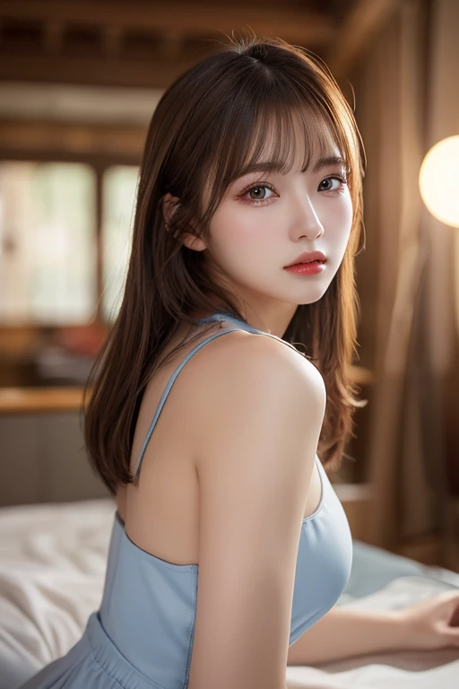 (best quality), (realistic, photo-realistic:1.3), (masterpiece:1.3), CG, unity, 8k, amazing, finely detail, ultra-detailed, highres, absurdres
, (1 girls), solo, cute, sexy body,young, (looking at viewers), (closed mouth:1.2),(medium breasts), abstract, extremely delicate and beautiful, extremely detailed, beautiful detailed girl, best shadow, extremely detailed eyes and face, beautiful detailed nose, beautiful detailed hand, beautiful delicate glossy lips:0.8, (glossy face and body skin), ((oily body skin)), ((blonde)), (soft light),dress,full body,flower,((blue dress)), ((full of flower)),black hair, long hair, bare shoulders, hairband, tiara, gown,long dress, (attractive face)