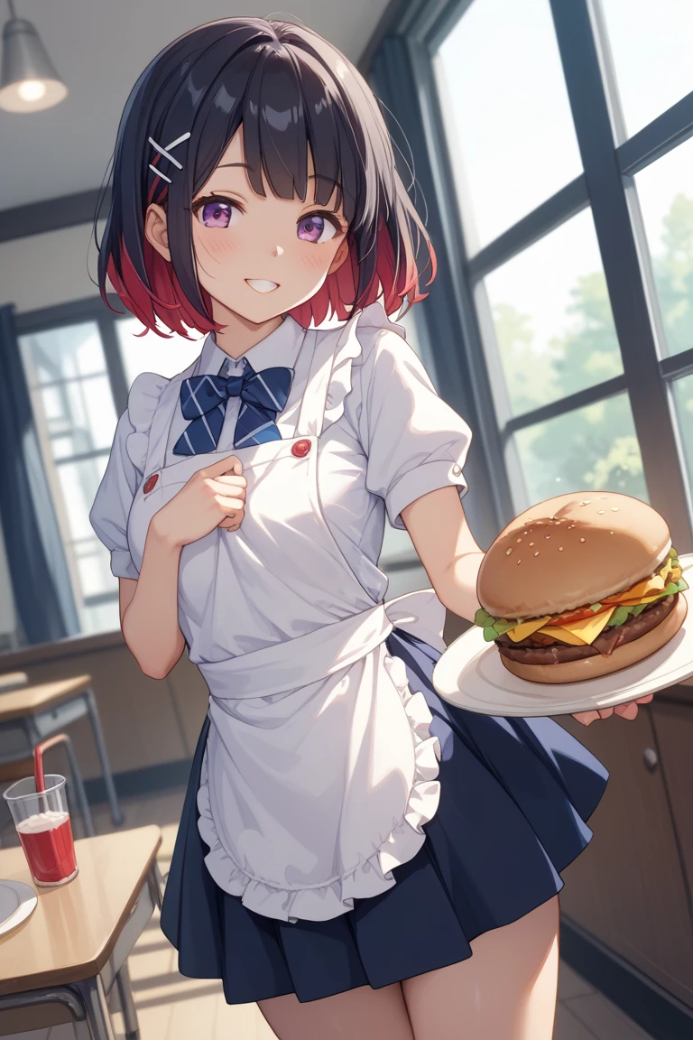 yuukikonno, Yuki Konno,Black Hair,short hair,Bob Hair ,Ahoge,Green headband,(iris:1.5), (Small breasts:1.2), smile,break skirt, shirt, bow, ribbon, , white shirt, Short sleeve, Pleated skirt, collared shirt, mini skirt, bowtie, 茶色のloafers , Black Skirt, Black Pantyhose, loafers, black bow, Sweater vest, (back Sweater vest:1.5),whole bodyがイラストに入るように,walk,
break outdoors, city,Area,
break looking at viewer, whole body,
break (masterpiece:1.2), highest quality, High resolution, unity 8k wallpaper, (shape:0.8), (Beautiful details:1.6), Highly detailed face, Perfect lighting, Highly detailed CG, (Perfect hands, Perfect Anatomy),