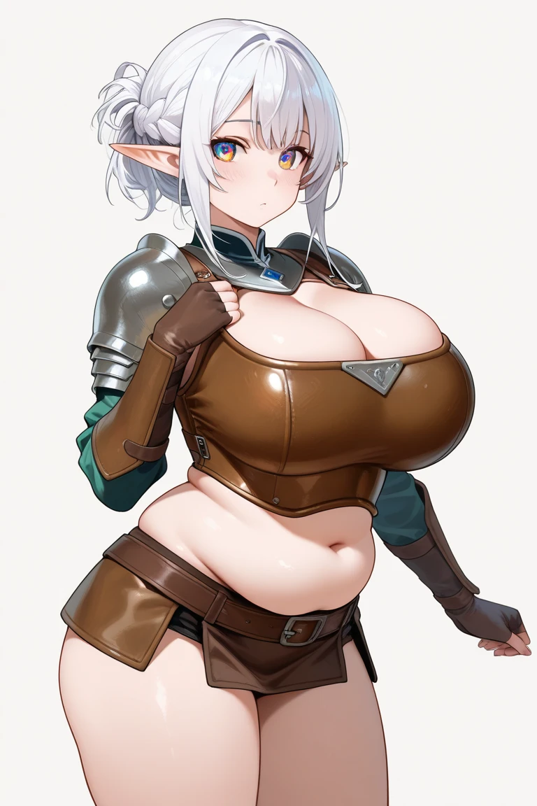 (Masterpiece), (best quality), (ultra-detailed), (highly detailed CG illustration), (extremely delicate and beautiful face), (masked), cinematic light, (absurd clothes:1.1), (milf:1.3), (character sheet:1.3), (concept art:1.2), (full height), (simple background), (white background), (character of the post-apocalyptic world of wastlands), (wanderers raiders:1.1), (mad max concepts), (beautiful anime eyes characters), (high-quality pupils), (beautiful shape), (fairy skirt), (erotic pose), (post-apocalyptic wastelands), bright hair, (old clothes:1.1), (extremely embarrassed face:1.1), (thin eyebrows:1.1), (comic), (background in wasitland), (witch costumes), (long skirt), (leather taggings), (detailed face and eyes:1.2), (perfect anatomy), (round breasts), (bubble butt), (wide hips:1.1), (slim waist:1.1), (thick thighs:1.1), (detailed background), (perfect nails:1.1), (detailed hand and finger:1.2), (medium breasts:1.2), (busty), (deep cleavage:1.2), (labia outline:1.3), (hard teat:1.3).