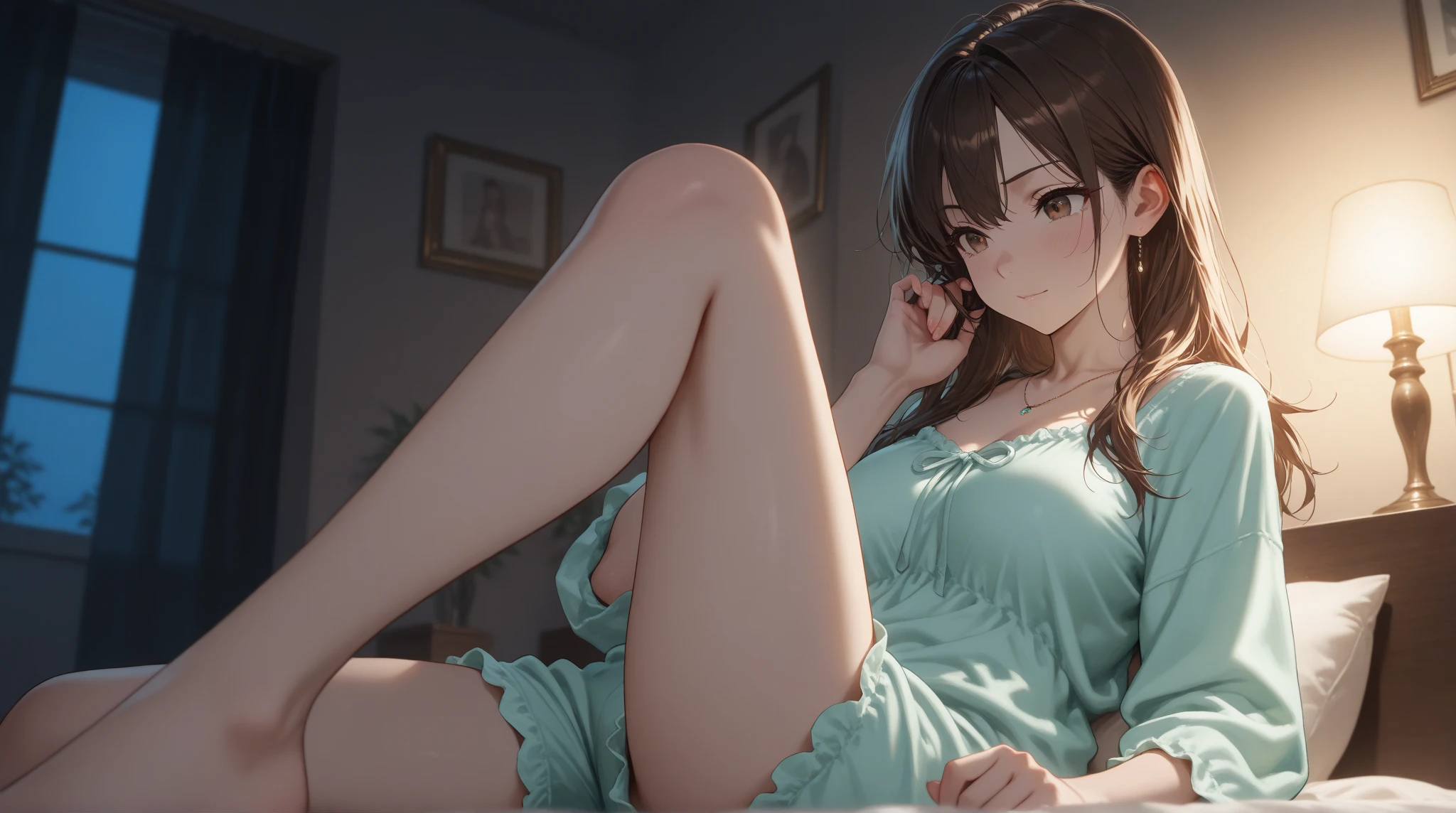 20yo Women, (Masterpiece: 1.4), (8K, Real, Raw Photo, Best Quality: 1.4), Japan Person, (1 Girl), Beautiful Face, (Real Face: 1.4), (Caramel Hair, Long Hair: 1.3), Hairstyle, Realistic Blue Eyes, Beautiful Detail Eyes, (Real Skin: 1.3), Beautiful Skin, Attractive, Ultra High Resolution, Ultra Realistic, High Definition, Golden Ratio, (Detailed Face: 1.4), Wet and sheer tank top, short black hair, wet and sheer white see-through panties, NSFW, big, big butt emphasis, nipple areola shape clear, looking at camera, sitting on the sofa, pubic shape is transparent and clear, drenched in sweat, pose (bend knees and legs wide open), Genshin Impact, Character from genshin Impact, Hu Tao