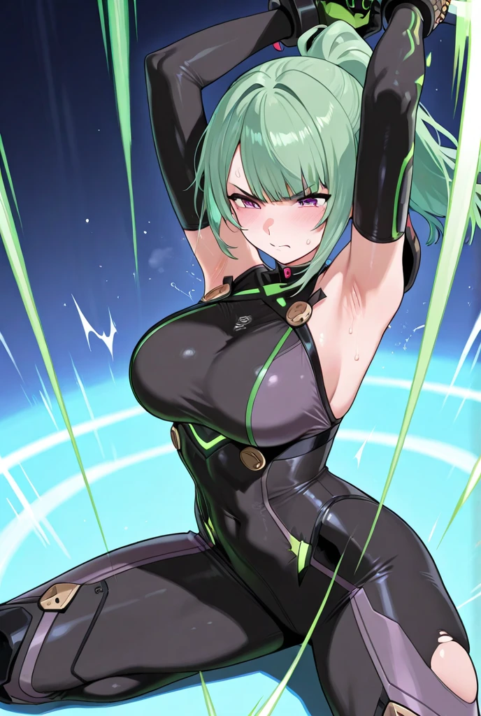 masterpiece, best quality, absurdres, 8k, perfect shadows,perfect lighting,hdr, cowboy shot,shiny skin,skindentation, beautiful body, kafka, ((black hair: 1.4)), long hair, (green eyes: 1.4), (crop top, underboob, elbow gloves, thigh boots, split skirt, bare shoulders, curvy, midriff, curvy, thighs, higheels, shiny clothes), complex detailed background, inside, luxury palace) (gigantic breasts,hourglass body, thin waist,very slim waist)extremely detailed face,detailed eye makeup, detail face, nice detailed eyes,nice hands, perfect hands (realistic pupils,realistic iris:1) heavy eye makeup,glowing eyes, Bright eyes,standing,standing at attention,(seductive smile), gigantic breasts, curvy, cowboy shot, (( tan skin: 1.1)), (( tan face: 1.1))