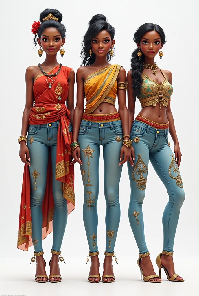 ((best quality)), ((4k)), ((highres)), ((masterpiece:1.2)). ((detailed)), ((ultra realistic)), ((intricate details)), ((full body picture)), ((character design sheet)), ((blank background)), a full body picture of a beautifull ebony female, young black woman, african princess, african model, perfect face, gorgeous face, detailed eyes, detailed lips, ((vivid blue eyes)), about 1, about 5'5 ft. tall, long thin dreadlocks, ((emphasis on her long thin dreadlocks)), dreadlock beads ((emphasis on her dreadlock beads)), athletic body, dressed in a sleeveless blue tank top and a floaty blue ruffle mini skirt ((emphasis on her sleeveless blue tank top and a floaty blue ruffle mini skirt)), dark blue and light blue outfit, ((emphasis on dark blue and light blue outfit)), multi-colored outfit, ((emphasis on multi-colored outfit)), multiple shades of blue dress, ((emphasis on her multiple shades of blue dress)), turquoise outfit, blue boots, princess, african sea goddess character concept, superhero character, superhero concept art, superhero character concept art, full body, full body concept art, full body art, splashes of water in the background