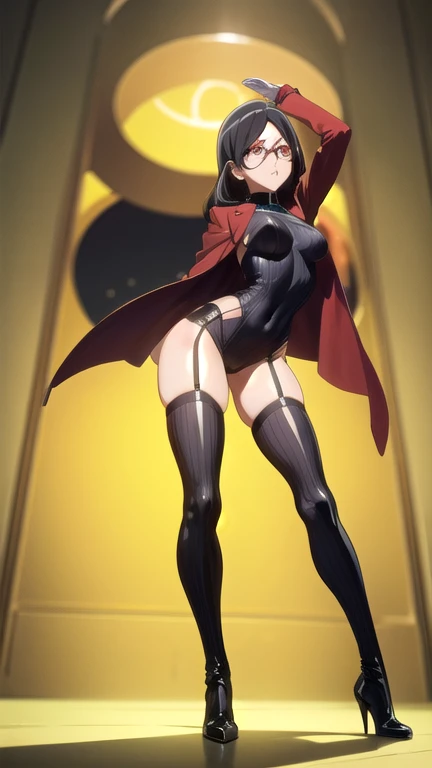 ((high detail, high quality, best picture, Masterpiece, 8k, delicate and dynamic depiction)), full body standing, sexy pose, A tall, beautiful woman in her 20s with medium breasts, she is wearing a play boy buuny suit,