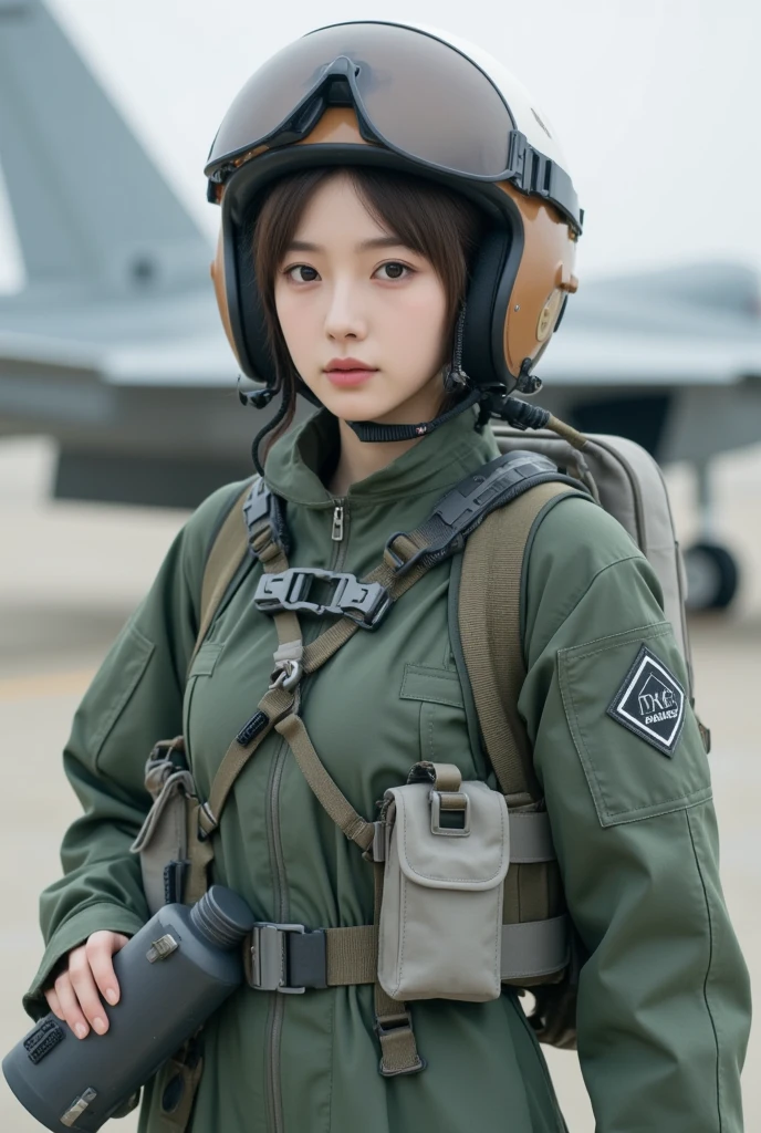 masterpiece,highres, highest quality,intricate detail,best texture,realistic,8k,soft light,perfect shadow,
outdoor,sunny,airport,Fighter aircraft,fighter fleet,warehouse,Radar, command tower,
dajie,1girl,short hair,airforceUniform,airforce helmets,,sunglasses,thumb up,pistol on the waist,walking, board,Flight, maintenance,ground service,