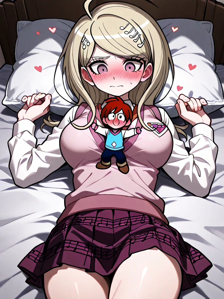 Beautiful 23 year old large blonde woman in lingerie, sitting on a little boy, pubic hair, big one bare breast, tongue with pleasure, in a softly lit bedroom on a cozy bed and warm flowers, sex with little 7 year old redheaded son in pajamas. small 7 year old boy inserts penis into woman's crotch, a little boy, Cute, passionate, movement lines.