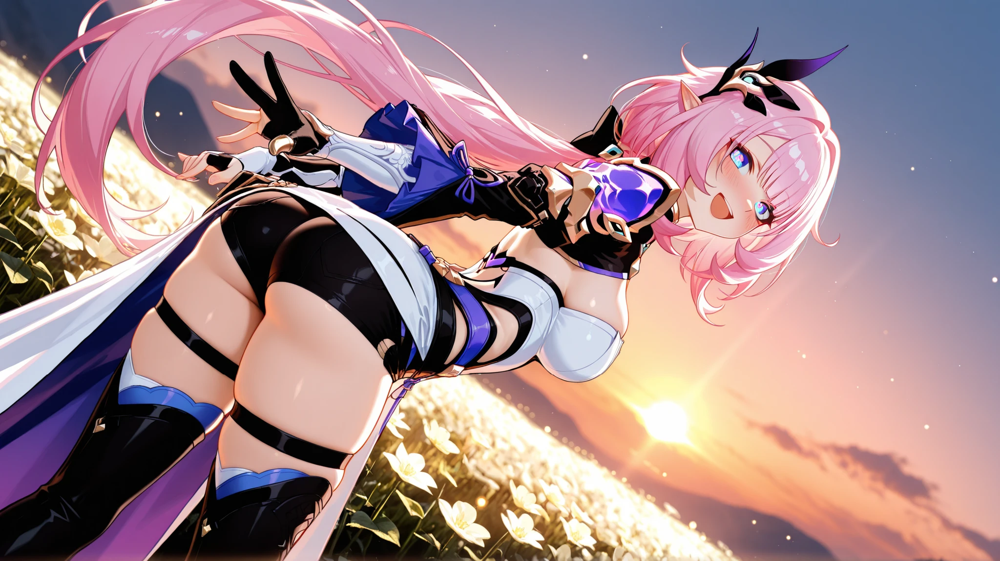 high quality、Anime Style、Battle of Despair 1:8、Beautiful woman with very long purple hair、Adult face、White see-through dress(Sleeveless、Small breasts、Exposing breasts、belly button、Exposed thighs)、White Armor Boots、Tears overflow、Frightened expression、scream、run away、Attacked by monsters 1:5、Many ferocious monsters appear 1:5、Monster grabs woman's arm、Monsters attack from behind、Monster grabs leg、Monster hordes 1:5、Midnight、Different world、Dark fantasy、hell