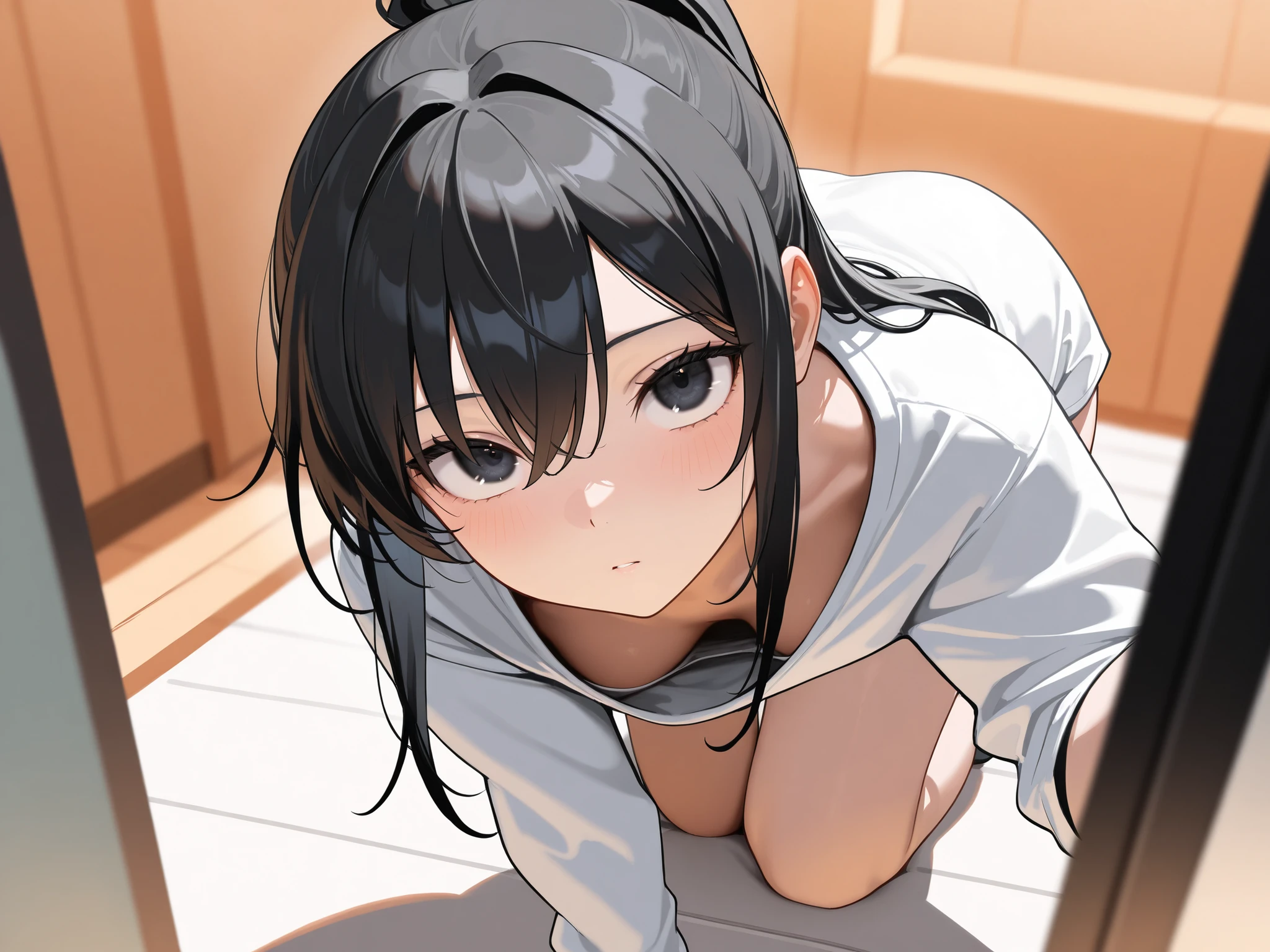 (((Sex in the missionary position:1.5))),((Japan Woman)) ,(((Insert into :1.5))),Solo,Wet body,Fluid leakage from the crotch,Open her mouth wide and stick out your tongue,(Nipple ,Breast exposure,toppless :1.2),(Cheeks in the mouth:1.2),Erotic,Black hair, longeyelashes, blush,Obscene,Obscene posture,Nasty look,fascinated expression,closed her eyes,yawns,drool from the mouth,Super Detail, Best Quality, pubick hair,Colossal tits,((Naked whole body: 1.1)),(Perfect litthing:1.2),Small moles under the eyes
