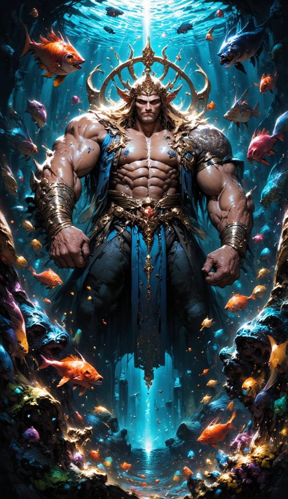 40 year handsome old elf, pale skin, blonde hair, abino skin, long straight hair, wearing elfin , sitting , mustache, piercing blue eyes, brown hair, pronounced brow ridge, strong jaw, high cheekbones, (complete body:1.5), sitting on a bed spreading his legs, very beefy muscles, bulging biceps, bulging triceps, bulging pectorals, bulging quads, bulging trapezoids, wide shoulders, bulging calves, bulging forearms, hairy, (giant:1.5), tall, solo person. Art deco masterpiece, alpha male, at night, skull, nightmare, fire, intricately detailed, sharp focus, extremely detailed, dark fantasy, glowing, colorful painting, rich color, HDR, octane render, digital illustration, cinematic light, sitting on the throne, Explore the beauty of a moonlit cemetery, with weathered tombstones, crypts, and the feeling that the spirits of the departed may not be at rest
