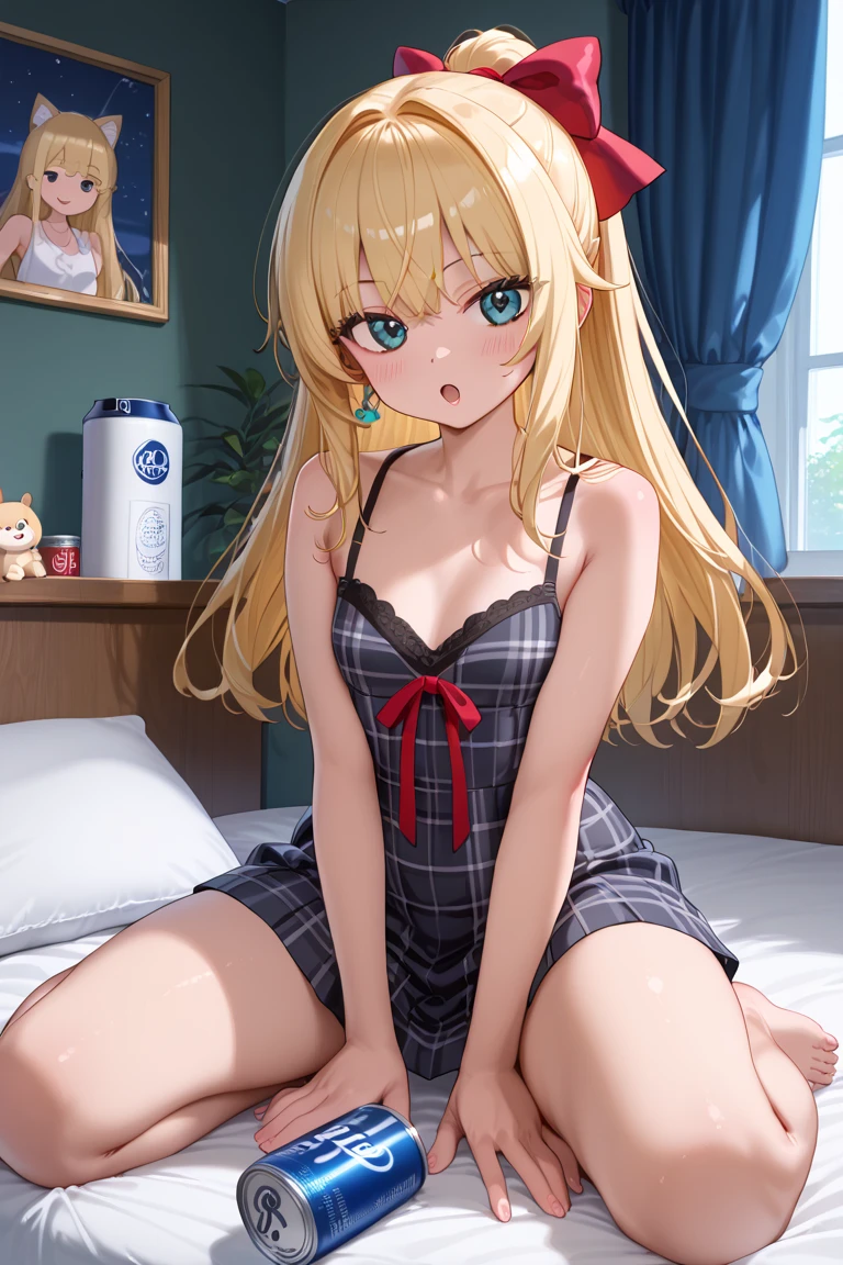 ムチムチな全裸のfemele, Gani crotch,pissing,Boko belly,尻穴、pubic area,Anime style,a blond,femele,erotic light,