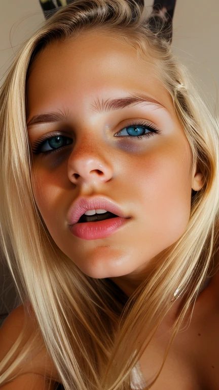 woman, photo of a stunning beautiful woman, 22 years old, perfect fit body, perfect medium breast, nude, big gray eyes, long blonde hair, gray eyes, (realistic:1.3), finely detailed beautiful pink pussy lips, finely detailed open deep dripping wet cum coming out of pussy hole,