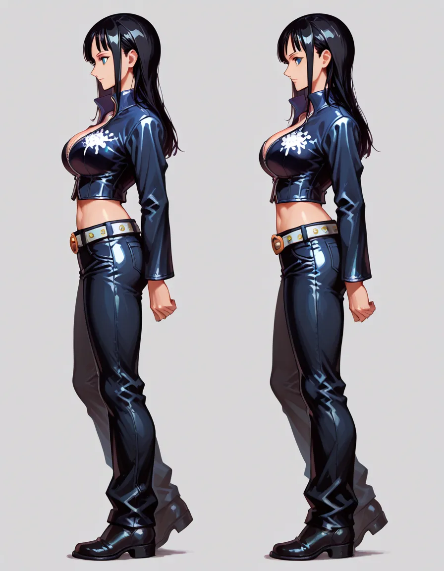 Blue skin girl、Japanese girl、Red face paint on upper face and chin、Close-up of a girl in a black leotard、Black glossy leotard、Black boots、Wearing a belt around the waist、Saiyan Girl, wonderful, Nano Girl, Female body type, Inspired by Hiromu Arakawa, Anime Manga Robot!! Anime Girls, Fubuki, Full Body Suit, by Hiromu Arakawa、wonderful, silk, Beautiful and attractive anime teen, Anime Girls of the future, tears,Drooling,Pee,Sweat,Tongue out,incontinence,Peeing,Mouth open and tongue out,Estrus,Eyes wide open,Estrus,Blushing,Nipples are erect,Face is hot,Lust、Mouth wide open and tongue sticking out、incontinence、My crotch is wet、Crying face、Drooling