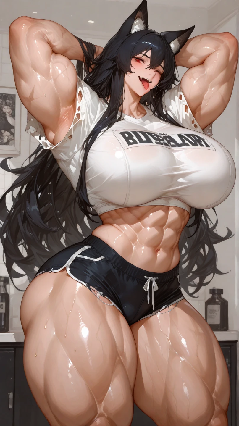 (((Widowmaker from overwatch))), ((The veins are everywhere on her abs, masutepiece)),((High resolution)), Dramatic Lighting, Sharp Focus, 16k UHD, Ultra-realistic illustrations,1beautiful girl,Road Bike Racing Uniforms, ((naked belly, six pack abs:1.4)), age girl riding a bicycle, she has a very small waist, sexy wide hips, small head ,(((Large breasts))),Translucent white shirt,shiny skins,nice legs,wet skins sweat,In road bike racing,dynamic shot