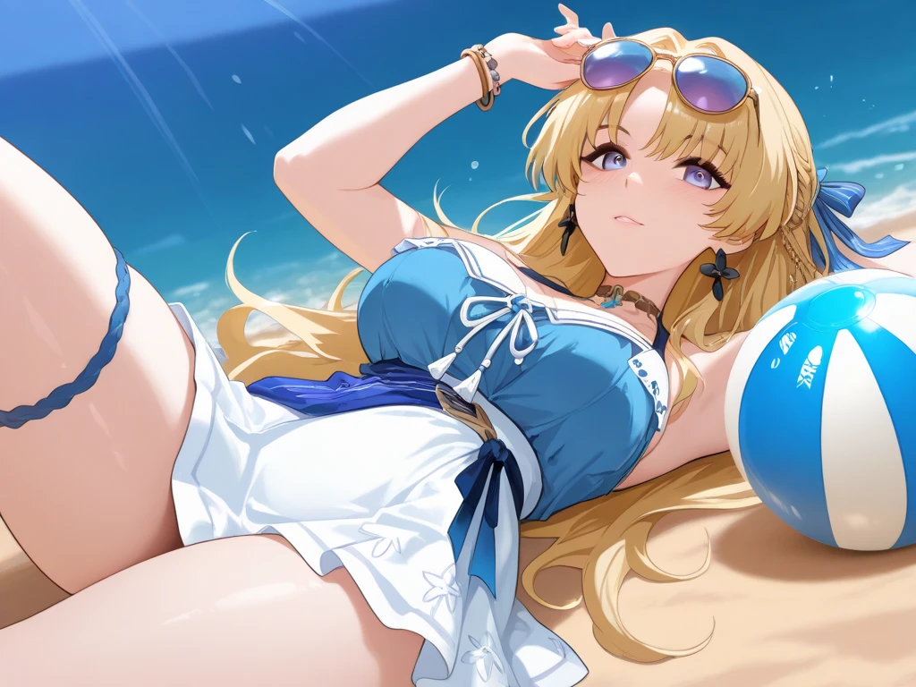 <lora:lcm_lora_sd15:1>,
(masterpiece,best quality,8k,beautiful and aesthetic:1.2),
solid-best-physical-appearance-perfect::2,
cosplay,Smile,(HUGE BREASTS),(floating hair),
<lora:(RRy^W)}PWfeYH.N}rZh<.asuna_(sao)_v1:0.7>,
ccasuna,(brown eyes),bangs,(blonde hair),(long hair),
<lora:[g
]cg
Nvlc.bikini_under_clothes_v0.2:1>,
blush,white_shirt,(casual_one-piece_swimsuit),see-through silhouette,see-through,wet,
sitting,(knees_together_feet_apart),(dynamic_angle),
outdoors,beach,
<lora:[R]Xn}0{LORA.add_detail:0.2>,