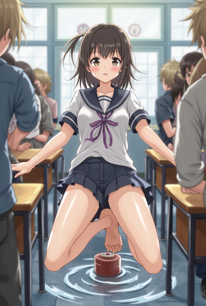 NSFW, masterpiece, best quality, ultra-high-detailed, reverse suspended congress, (legs up:1.05),(open legs:1.3) sex from behind, testicles, (penis:1.2), sex, penis, 1boy, 1girl, onodera kosak, school uniform, serafuku ,Vaginal insertion, insert , full bodyesbian, , drunken eyes, Crying a lot, Sweaty, orgasm face, cute, cum in pussy, 18 years old, sexual climax, Exposed pubic area, large breasts, (best quality:1.4),on bed, cowboy shot,