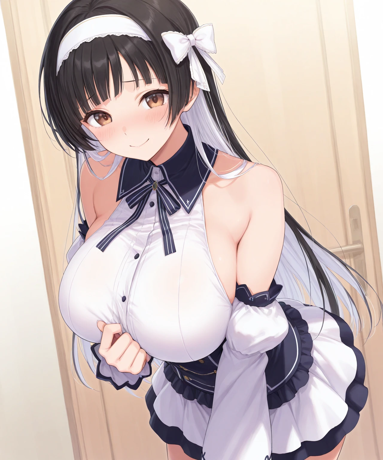 High resolution,masterpiece, highest quality, Kuo Shenlin , heterochromia , smiling , (((nsfw))) , (((sex))) ,(((intercourse with a man))) , (((busty))), ((breast milk)) ,1girl,1boy,hetero, fat man, nipples, large breasts , penis ,censored , sensual body, heart in the eyes , Her cheeks flushed, vaginal secretions , Brown hair , transparent bunny girl , see-through playboy bunny
