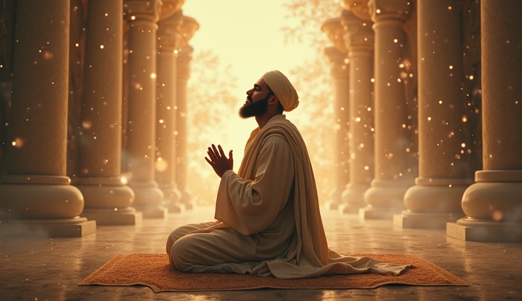 A Sikh praying in golden temple