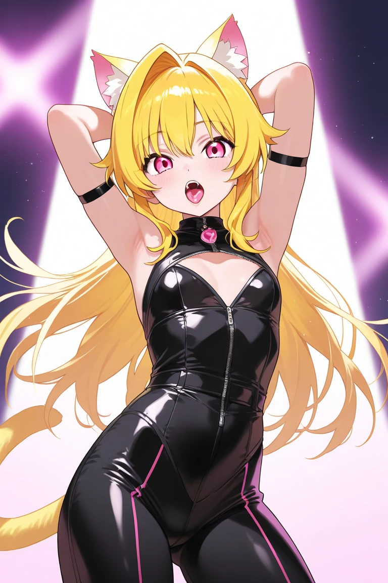 , BD、Queen、government、one girl、alone、(((Long gloves made of black latex that cover all the way to the fingertips.:1.4 )))、(((black latex corset dress:1.4)))(((Black Latex Tight Mini Skirt:1.4)))、(((black thigh boots)))、stiletto heels、(((Black latex bra)))、(((black leather collar)))、(((sexy pose)))、Wide-open legs、(((erotic)))、(((cowboy shot)))、run,orange hair、,double good、bread on both sides、blunt bangs, brown eyes with highlights,shoulder exposure,Anatomically perfect body、anatomically perfect limbs、Four perfect fingers and one thumb、one girl, alone, upper body, (looking at the audience:1.5), in the middle, evil smile, ((pussy)),