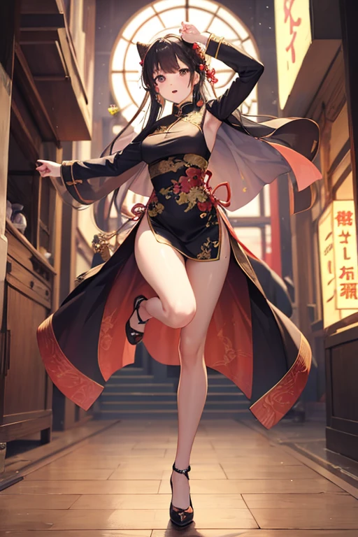 最OK质量,Official Art,Extremely detailed CG unified 8k wallpaper, (Wide-angle lens),1 girl, (Meiyu Edelfeldt),,Black Hair,Brown eyes,Charming smile,National Foundation, barefoot, See-through dress, Butterfly, Butterfly Hair accessories, Backless dress, Chinese clothes,sleeveless, Twice as good,Golden dragon pattern,barefoot,Full Moon,Elbow gloves,OK, Hair accessories,Jewelry,earrings,Beaded Anklet,Thin legs,Nail polish, Medium breasts, Solitary, ThenNail polish, Then甲, Then, Double tail,outdoor,Chinese architecture, Chinese, lake, Ancient Town, Beautiful and delicate water,Red Lantern,fireworks,