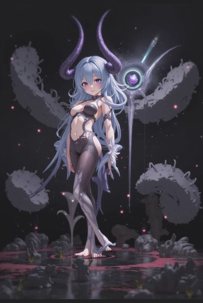(((blue skin:1.2))),(wavelong hair),(blue color hair),(Black Sclera),((small breasts)),((slender adult)),((highest quality)), ((masterpiece)), (be familiar with), Perfect Face,succubus woman,Demon woman,demon horn,demon wing,demon tail,crotch tattoo,smile,squat,1boy,penis,reverse sex,riding sex,Leg spread,squat,semen