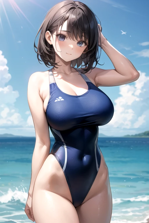 highest quality、High resolution、detailed background、8K、Beautiful and dense face、beautiful and smooth skin、skin texture、professional lighting、Beautiful teenage beautiful girl、three women、navy blue school swimsuit、brown hair、bob cut、braided ponytail、Each cute braided hairstyle、(huge breasts:1.2)、realistic images、perfect body line、thick thighs、
squat down、Close-up angle from below while squatting down、inside the toilet、
(close-up underwear from below), from below, Are standing, butt focus、looking at me with cold eyes、glaring at、sexual expression、underboob、panty shot、panty shot、Sexual buttocks、Swimsuit that shines when wet、The whole body is wet、my hair is wet too、cute