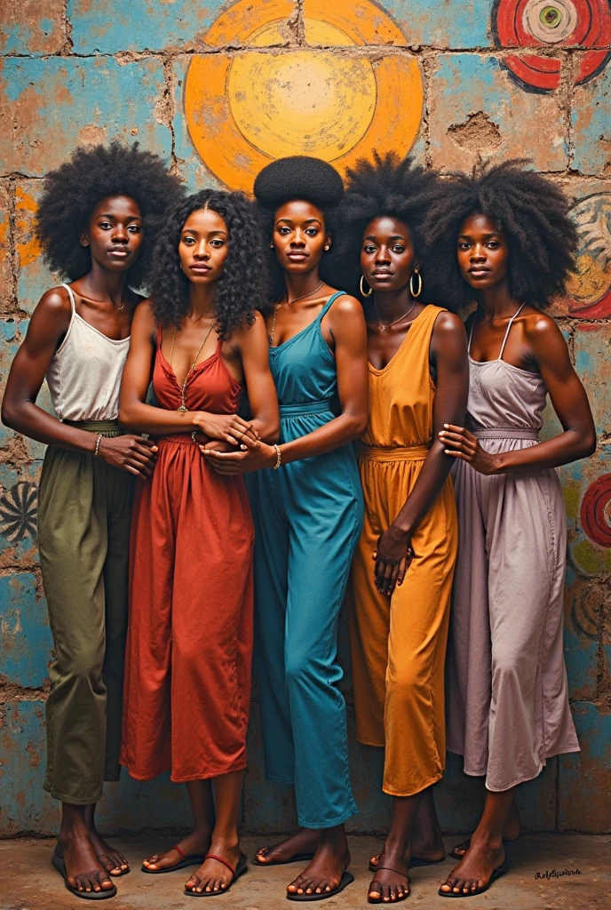 3 femme peau noire natsy,le regard vers nous