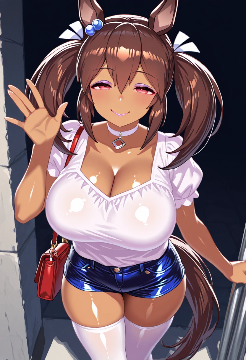 Browsing Caution, (masterpiece, Highest quality:1.2), Chubby woman, (anime:1.4), High resolution, Very detailed, Intricate details, Realistic and sharp details, tongue out, cross eyed , (Front view:1.3), (whole body), alone, ((Beautiful girls)), (Wearing jeans:1.2), (Huge breasts:1.2), (Spread your legs, Leaning forward), Detailed face, Detailed eyes, Very long hair, Pale skin, Fine skin, (urination:1.8), (Sweat:1.8), Wet clothes, Pee running down her legs, Desperate pee pose,  male, (((vaginal penis,have sex, doggystyle:1.5))), (sex from behind), smile, Urine puddle, Realistic Background, Outdoor, Downtown, holiday, Daytime, sunny, (((trembling:1.6))), Arrow in the head,